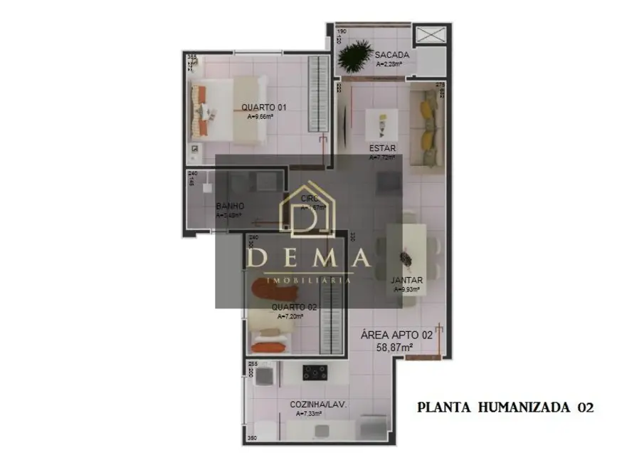 Apartamento com 2 quartos à venda em Vila Industrial, Toledo - PR - imagem 8 Foto 8 de Apartamento com 2 quartos à venda em Vila Industrial, Toledo - PR