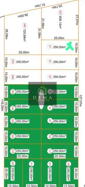 Foto 1 de Terreno / Lote à venda, 250m2 em Jardim Coopagro, Toledo - PR