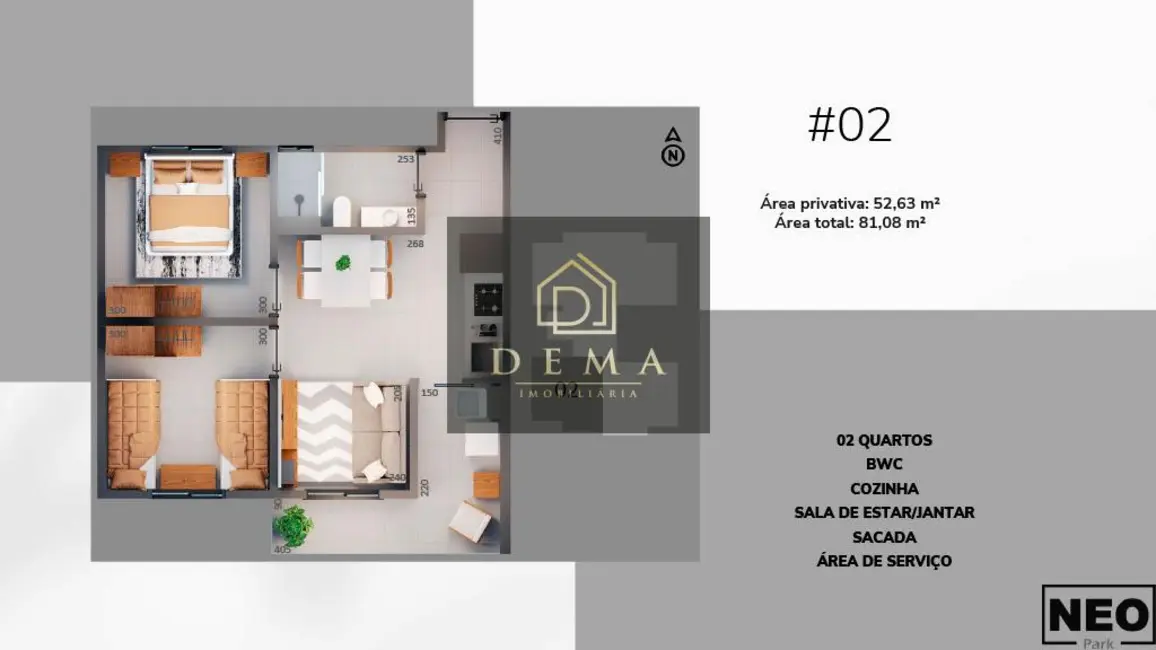 Apartamento com 2 quartos à venda em Toledo - PR - imagem 7 Foto 7 de Apartamento com 2 quartos à venda em Toledo - PR