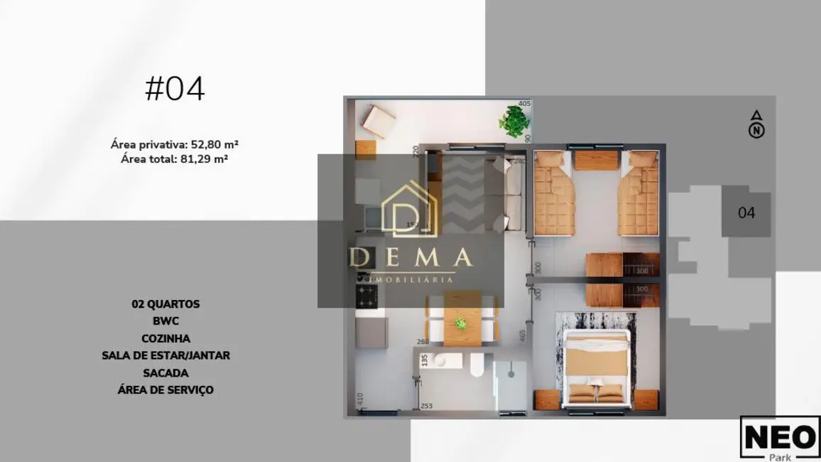 Apartamento com 2 quartos à venda em Toledo - PR - imagem 9 Foto 9 de Apartamento com 2 quartos à venda em Toledo - PR