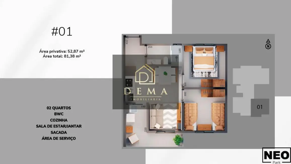 Apartamento com 2 quartos à venda em Toledo - PR - imagem 6 Foto 6 de Apartamento com 2 quartos à venda em Toledo - PR