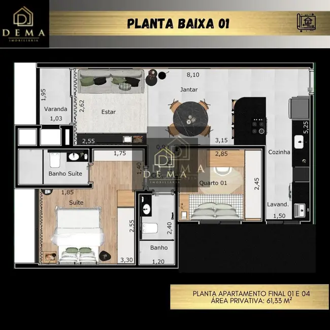 Apartamento com 1 quarto à venda em Jardim Gisela, Toledo - PR - imagem 3 Foto 3 de Apartamento com 1 quarto à venda em Jardim Gisela, Toledo - PR