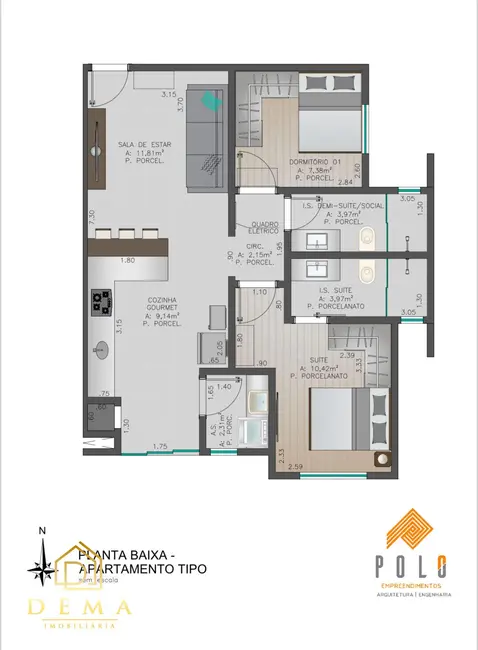 Apartamento à venda em Jardim Coopagro, Toledo - PR - imagem 4 Foto 4 de Apartamento à venda em Jardim Coopagro, Toledo - PR