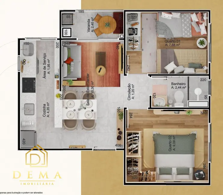 Apartamento à venda, 16688m2 em Pinheirinho, Toledo - PR - imagem 17 Foto 17 de Apartamento à venda, 16688m2 em Pinheirinho, Toledo - PR