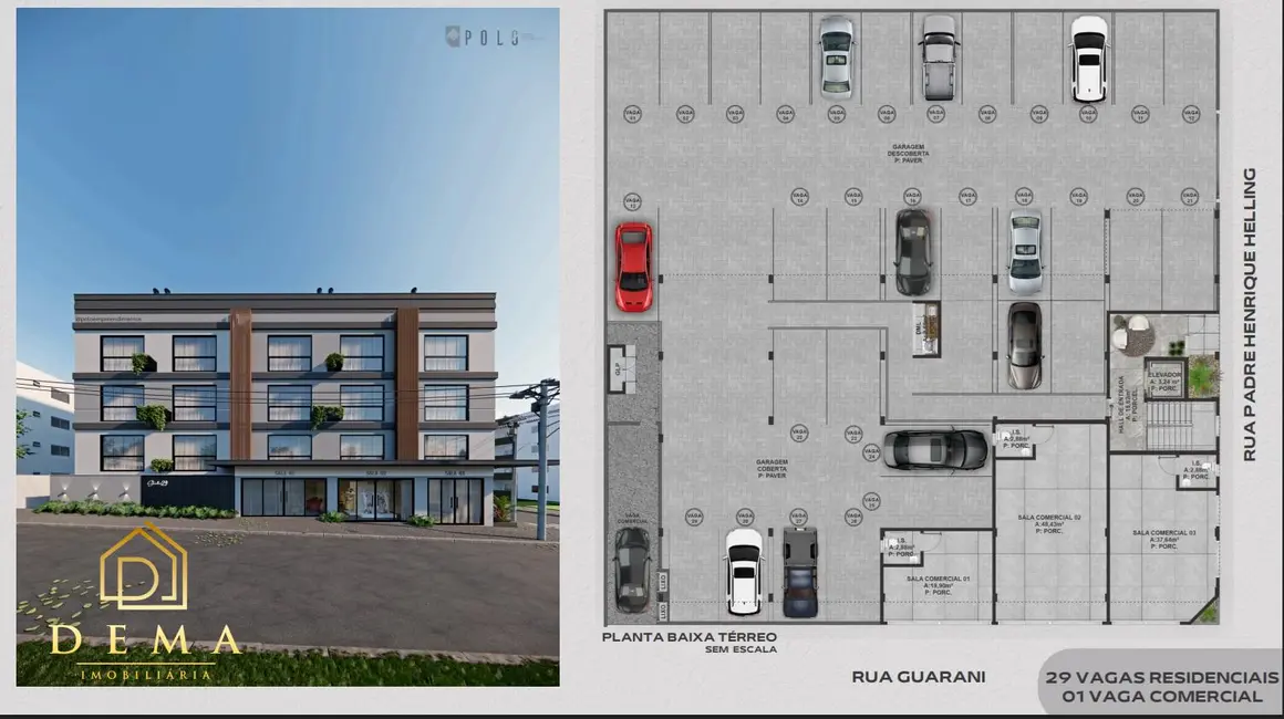 Apartamento com 1 quarto à venda, 38m2 em Vila Becker, Toledo - PR - imagem 5 Foto 5 de Apartamento com 1 quarto à venda, 38m2 em Vila Becker, Toledo - PR