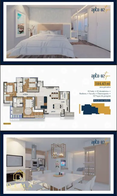 Apartamento com 2 quartos à venda, 144m2 em Centro, Toledo - PR - imagem 7 Foto 7 de Apartamento com 2 quartos à venda, 144m2 em Centro, Toledo - PR