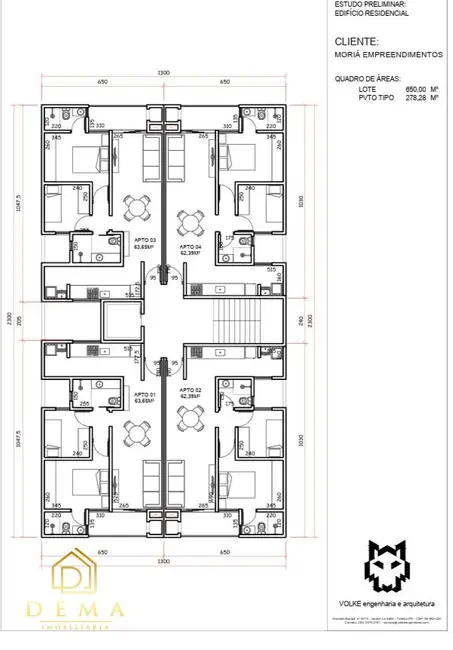 Foto 1 de Apartamento à venda, 62m2 em Jardim Porto Alegre, Toledo - PR