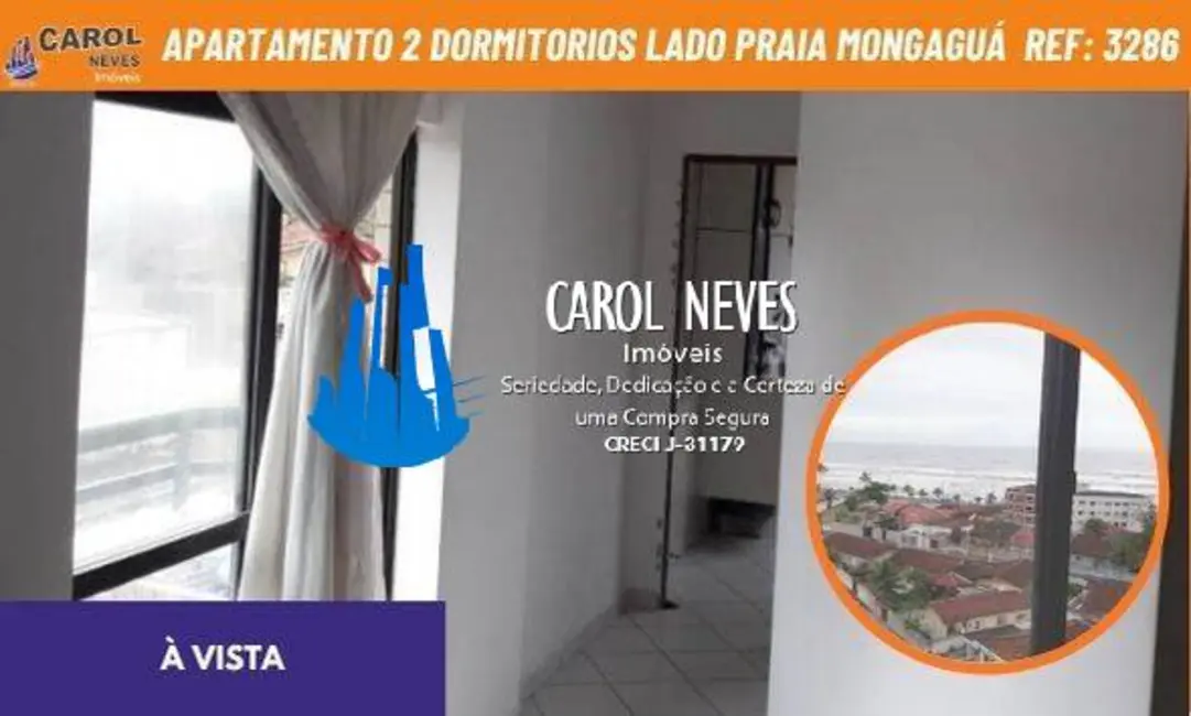 Foto 1 de Apartamento com 2 quartos à venda, 69m2 em Mongagua - SP