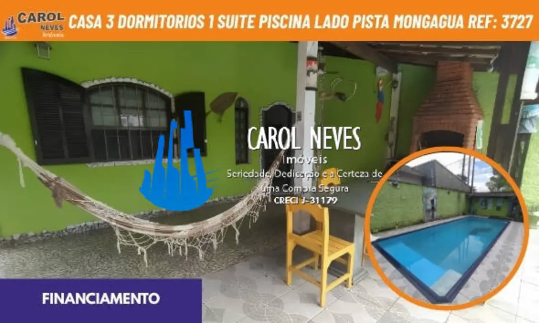 Foto 1 de Casa com 3 quartos à venda, 90m2 em Mongagua - SP