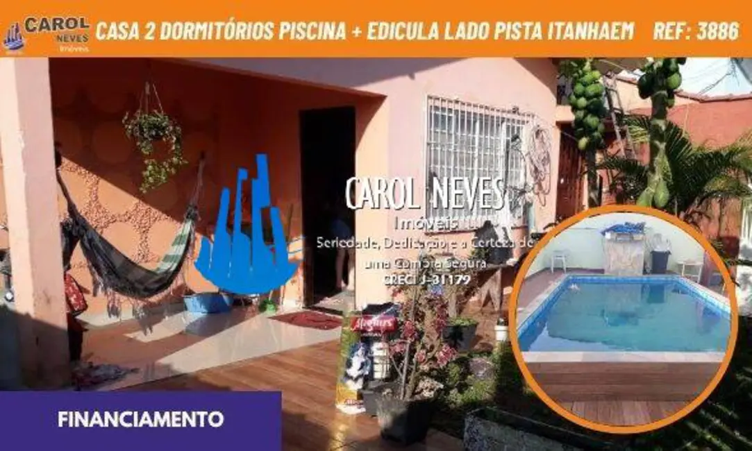 Foto 1 de Casa com 2 quartos à venda, 78m2 em Itanhaem - SP