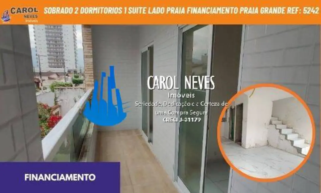 Foto 1 de Casa de Condomínio com 2 quartos à venda, 51m2 em Caiçara, Praia Grande - SP