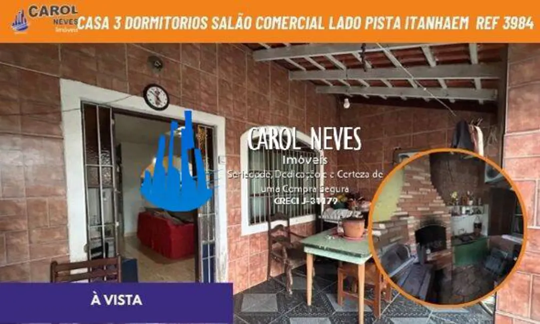 Foto 1 de Casa com 3 quartos à venda, 300m2 em Itanhaem - SP