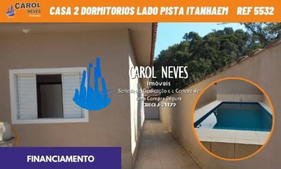 Foto 1 de Casa com 2 quartos à venda, 125m2 em Itanhaem - SP