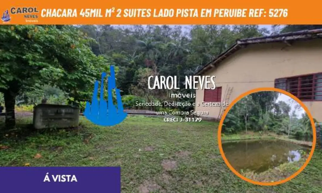 Foto 1 de Chácara com 3 quartos à venda, 150m2 em Peruibe - SP
