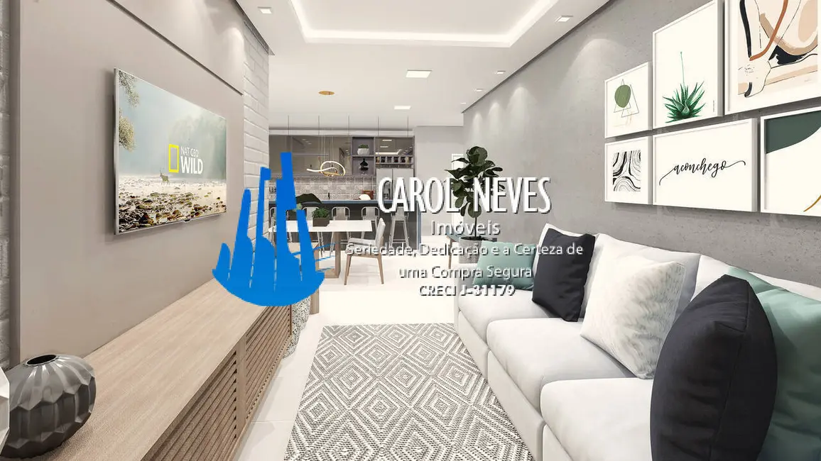 Foto 2 de Apartamento com 2 quartos à venda, 82m2 em Ocian, Praia Grande - SP
