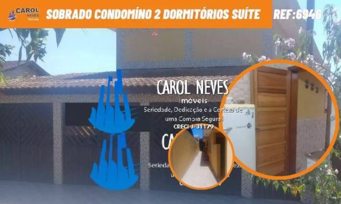 Foto 1 de Casa de Condomínio com 2 quartos à venda, 95m2 em Agenor de Campos, Mongagua - SP