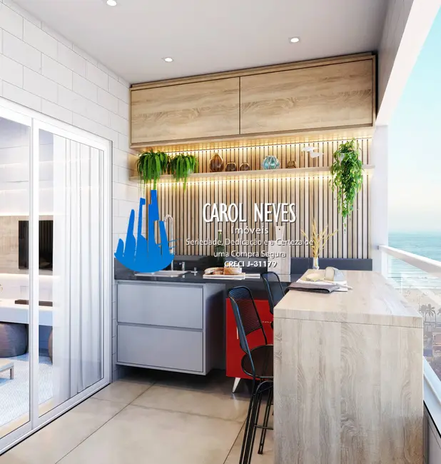 Foto 4 de Apartamento com 2 quartos à venda, 67m2 em Guilhermina, Praia Grande - SP