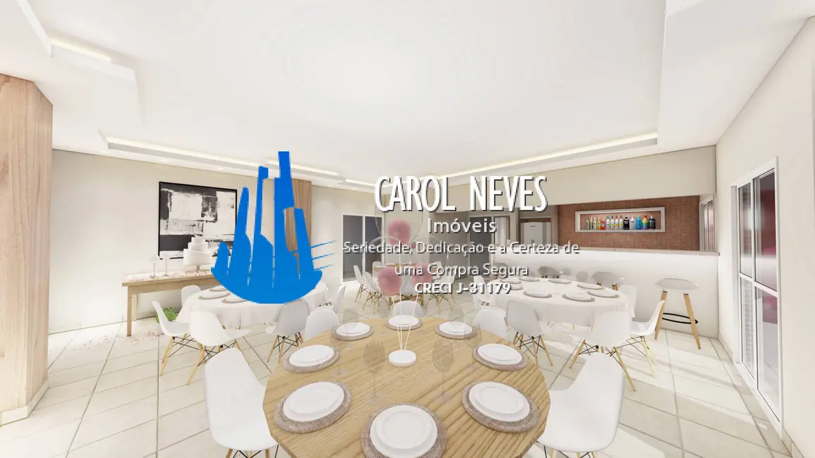 Foto 3 de Apartamento com 2 quartos à venda, 74m2 em Tupi, Praia Grande - SP