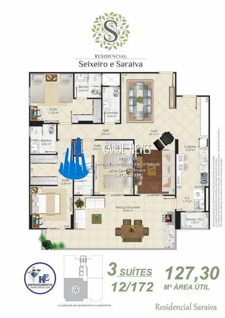 Apartamento com 1 quarto à venda, 52m2 em Aviação, Praia Grande - SP - imagem 2 Foto 2 de Apartamento com 1 quarto à venda, 52m2 em Aviação, Praia Grande - SP