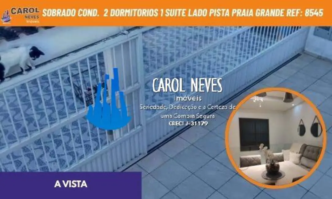 Casa com 2 quartos à venda, 65m2 em Praia Grande - SP - imagem 1 Foto 1 de Casa com 2 quartos à venda, 65m2 em Praia Grande - SP