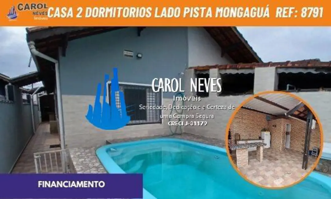 Foto 1 de Casa com 2 quartos à venda em Mongagua - SP