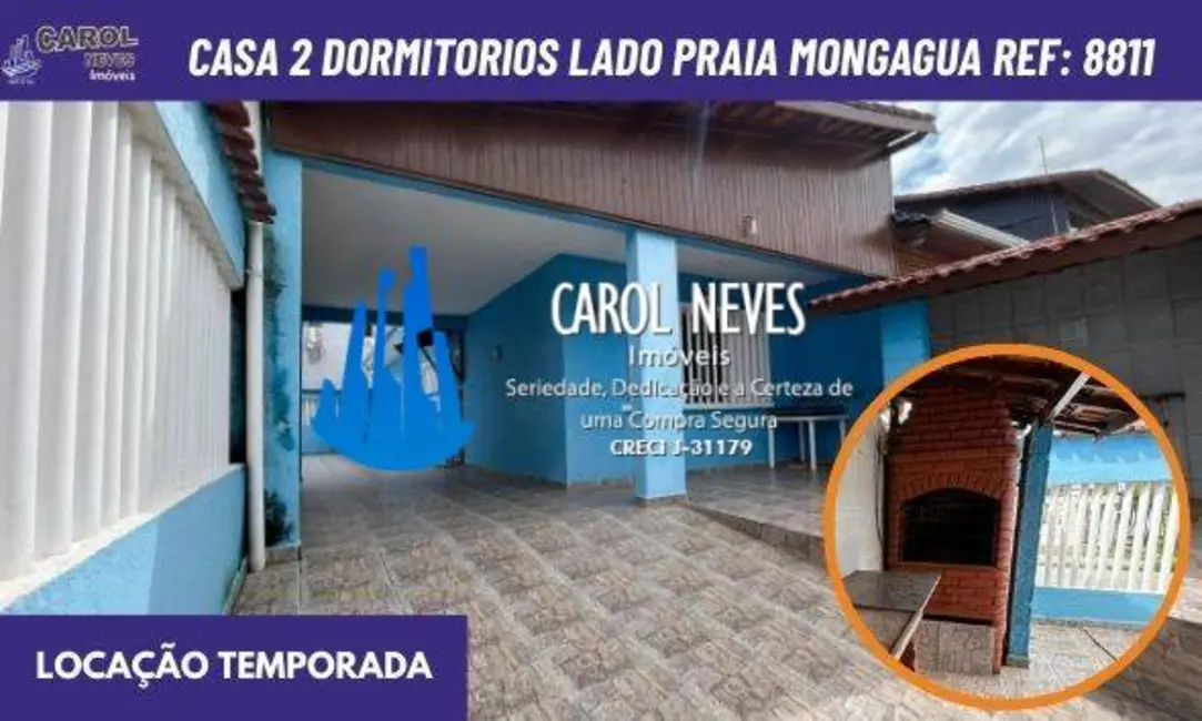 Foto 1 de Casa com 2 quartos à venda e para alugar em Mongagua - SP