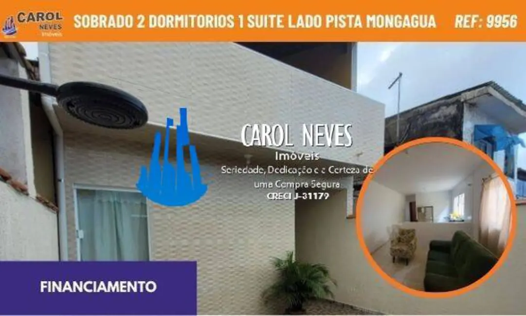 Foto 1 de Sobrado com 2 quartos à venda, 97m2 em Mongagua - SP