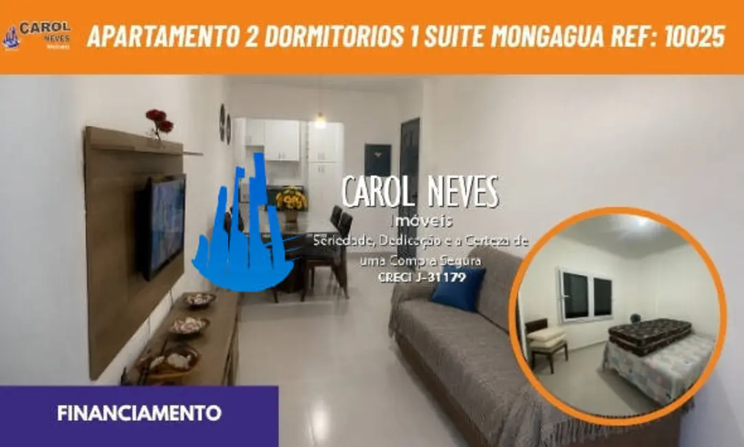 Foto 1 de Apartamento com 2 quartos à venda, 70m2 em Agenor de Campos, Mongagua - SP