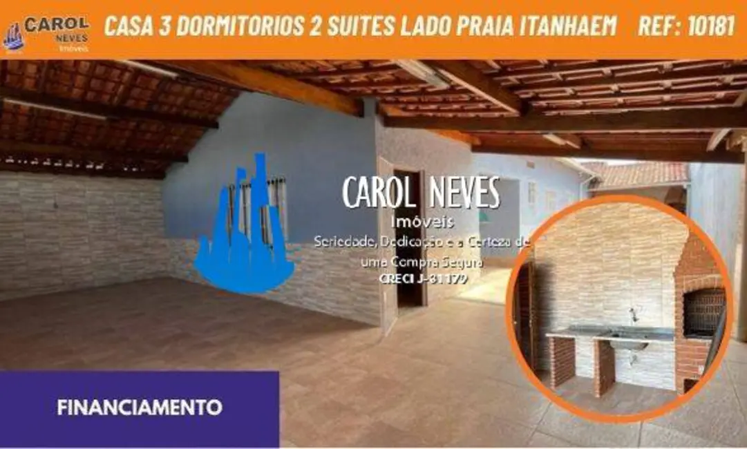Foto 1 de Casa com 3 quartos à venda, 160m2 em Solemar, Praia Grande - SP