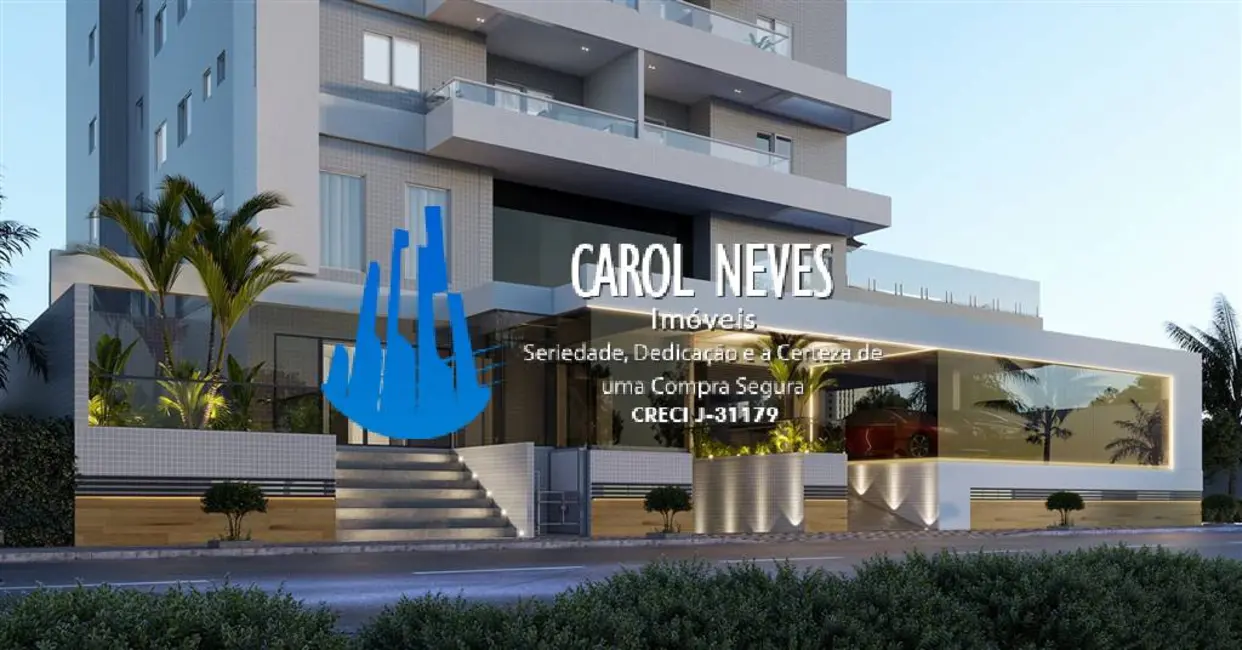 Foto 2 de Apartamento com 2 quartos à venda, 74m2 em Caiçara, Praia Grande - SP