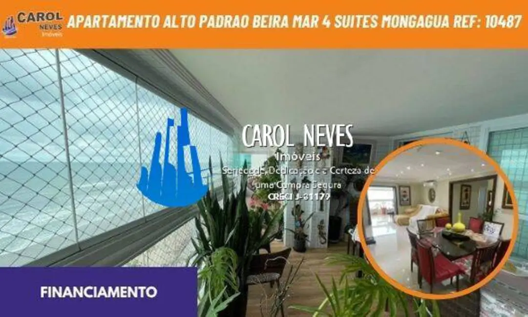 Foto 1 de Apartamento com 4 quartos à venda, 255m2 em Centro, Mongagua - SP