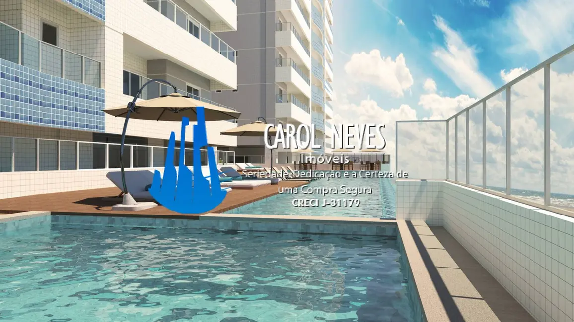 Foto 1 de Apartamento com 2 quartos à venda, 83m2 em Ocian, Praia Grande - SP