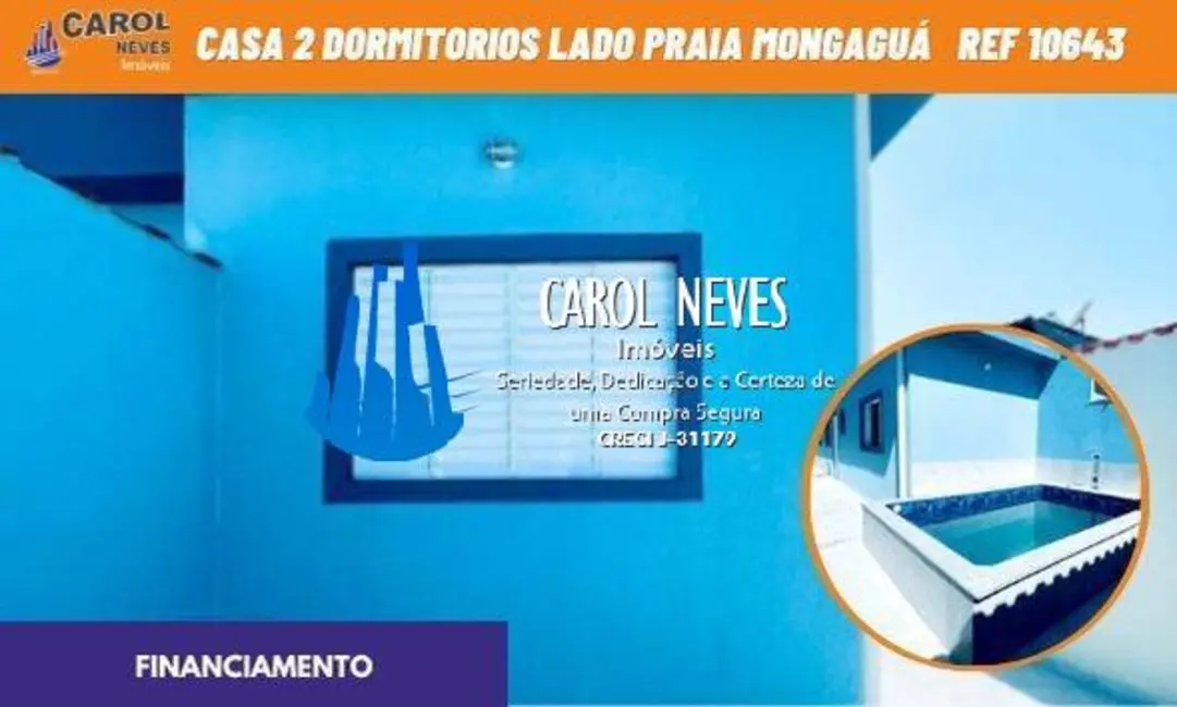 Foto 1 de Casa com 2 quartos à venda, 67m2 em Mongagua - SP