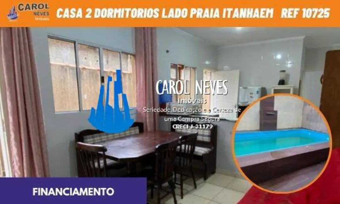 Foto 1 de Casa com 2 quartos à venda, 60m2 em Itanhaem - SP