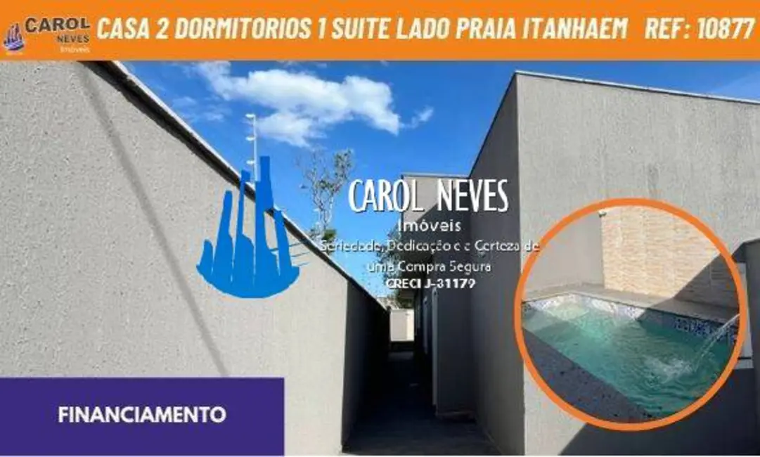 Foto 1 de Casa com 2 quartos à venda, 65m2 em Itanhaem - SP