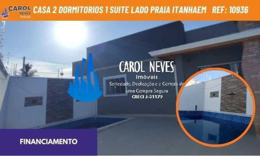 Foto 1 de Casa com 2 quartos à venda, 80m2 em Itanhaem - SP