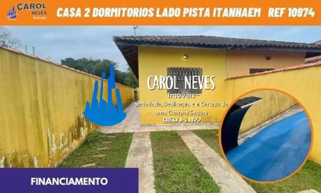 Foto 1 de Casa com 2 quartos à venda, 60m2 em Itanhaem - SP
