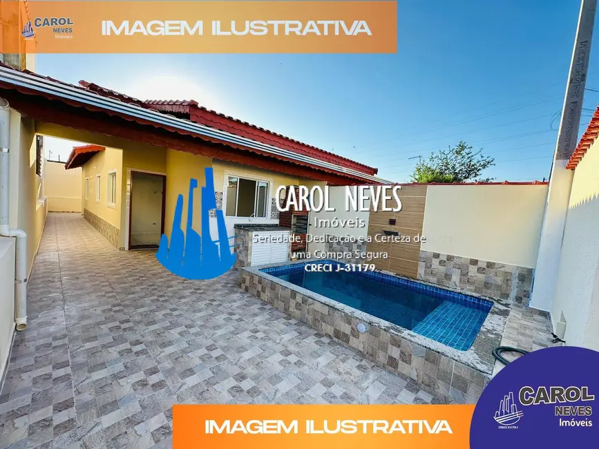 Foto 1 de Casa com 3 quartos à venda, 82m2 em Mongagua - SP