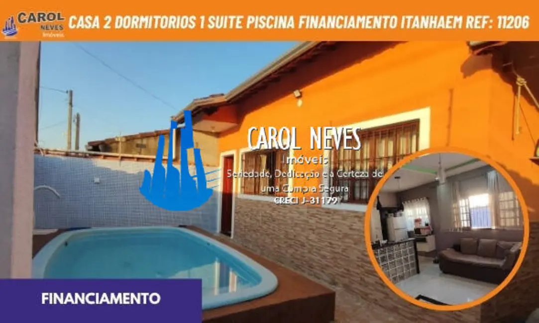 Foto 1 de Casa com 2 quartos à venda, 83m2 em Itanhaem - SP