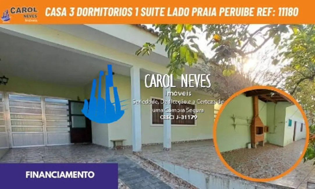 Foto 1 de Casa com 3 quartos à venda, 125m2 em Peruibe - SP