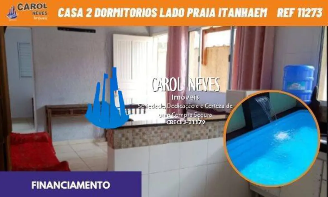 Casa com 2 quartos à venda, 80m2 em Itanhaem - SP - imagem 1 Foto 1 de Casa com 2 quartos à venda, 80m2 em Itanhaem - SP