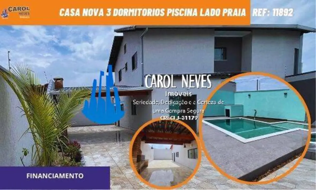 Foto 1 de Casa com 3 quartos à venda, 111m2 em Itanhaem - SP