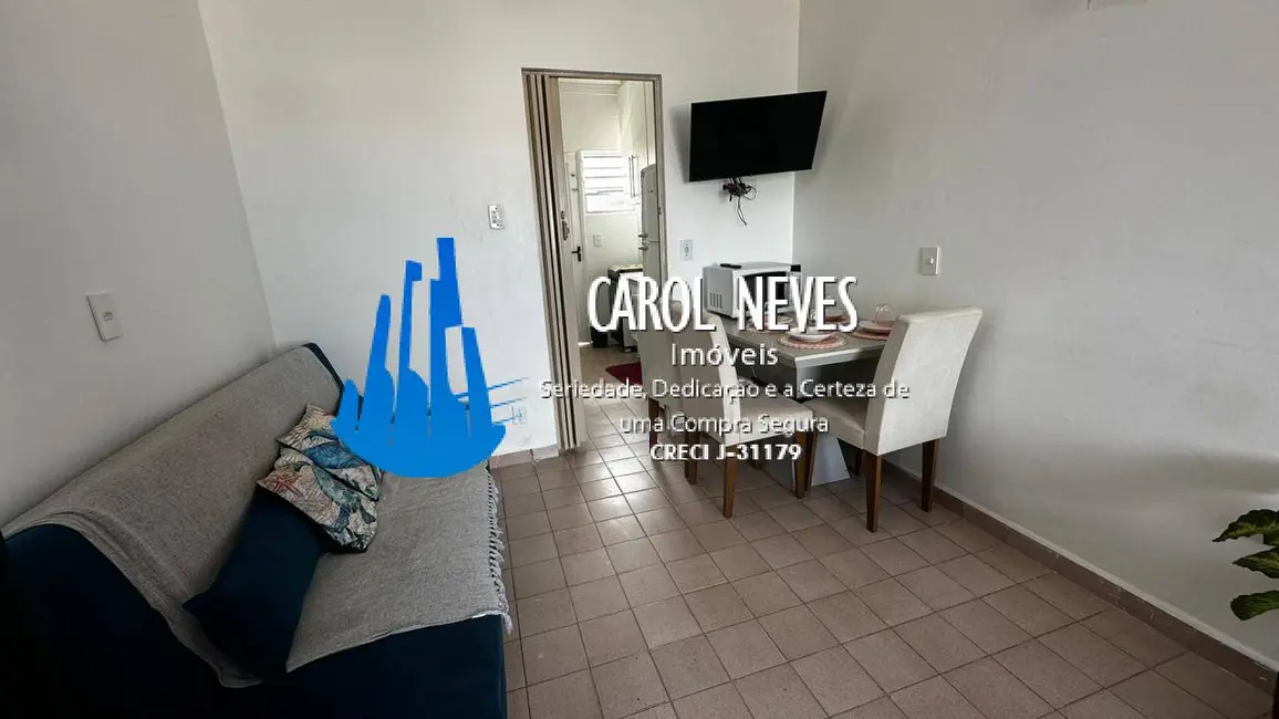 Foto 1 de Apartamento com 1 quarto à venda, 26m2 em Guilhermina, Praia Grande - SP
