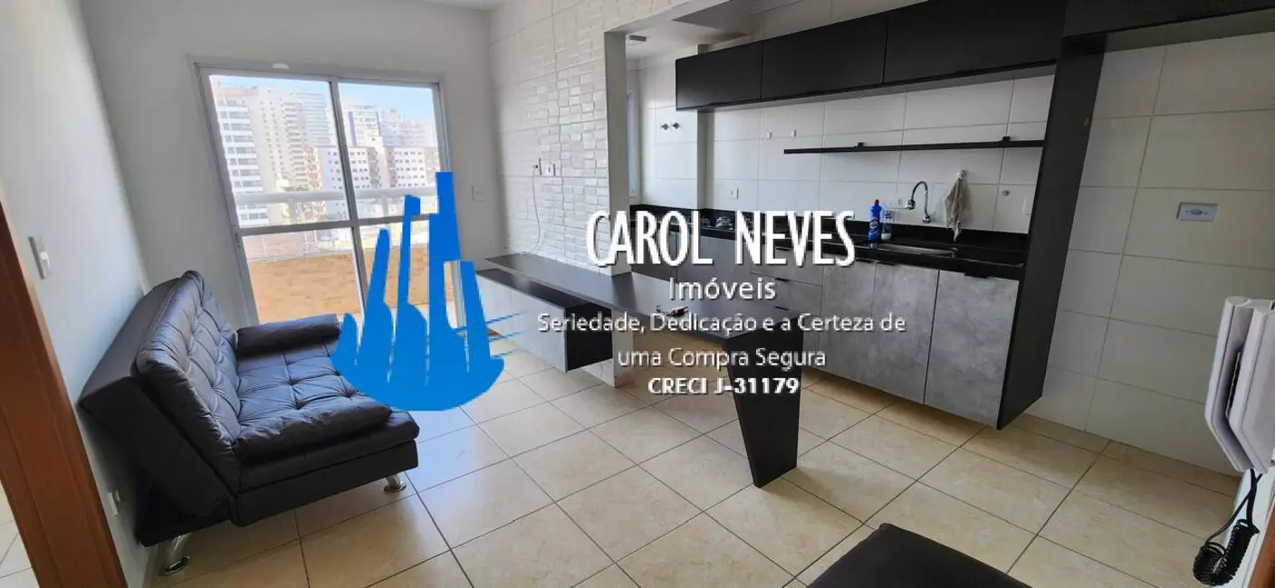 Foto 1 de Apartamento com 1 quarto à venda, 45m2 em Aviação, Praia Grande - SP