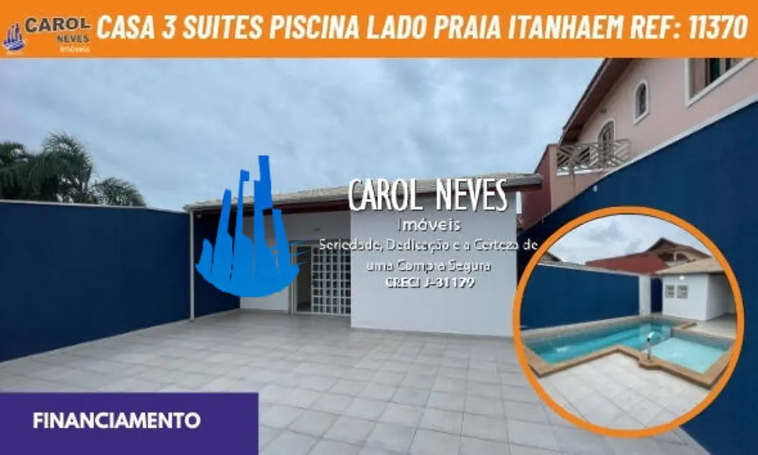 Foto 1 de Casa com 3 quartos à venda, 130m2 em Itanhaem - SP