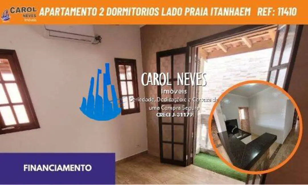 Foto 1 de Apartamento com 2 quartos à venda, 54m2 em Itanhaem - SP