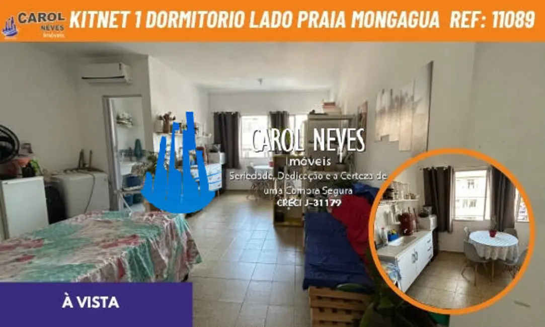 Kitnet com 1 quarto à venda, 40m2 em Centro, Mongagua - SP - imagem 1 Foto 1 de Kitnet com 1 quarto à venda, 40m2 em Centro, Mongagua - SP