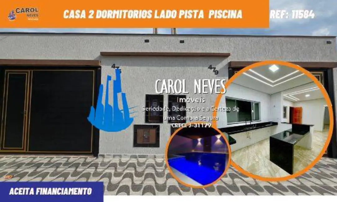 Foto 1 de Casa com 2 quartos à venda, 74m2 em Itanhaem - SP