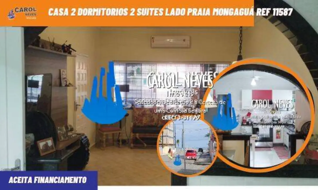 Foto 1 de Casa com 2 quartos à venda, 70m2 em Centro, Mongagua - SP