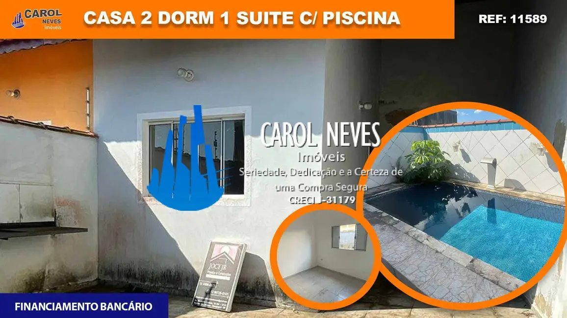 Foto 1 de Casa com 2 quartos à venda, 70m2 em Itanhaem - SP